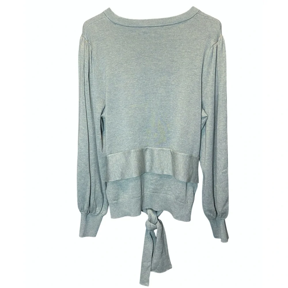 Lauren Ralph Lauren sage green waist tie sweater size XL